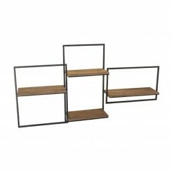 Sortie ???? 4 étagères Murales Industrielles Cirées L105 X P15 X H57 ⌛