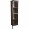 Sortie ???? Armoire 1 Porte En Métal Et Verre 49x42x200 ✨