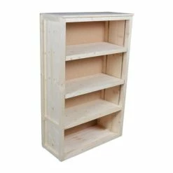 Promo ???? Armoire Basse Bois Clair 90 X 37 X 140 Cm ????