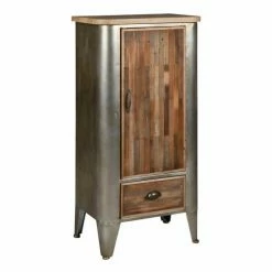 Remise ???? Armoire En Bois Et Métal 54x34,5x111 ⭐