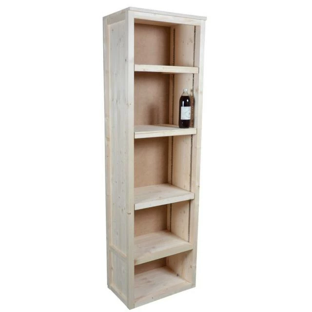 Armoire étroite bois clair 60X37X200 cm Bon marché ???? Armoire étroite Bois Clair 60X37X200 Cm ✔️ -Buffets Shop armoire etroite bois clair 60x37x200 cm 02