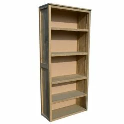 Sortie ???? Armoire Haute Bois Vieilli 90 X 37 X 200 Cm ????