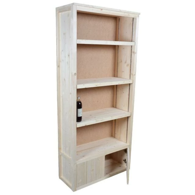Armoire haute portes basses bois clair 90 x 37 x 200 cm Tout neuf ???? Armoire Haute Portes Basses Bois Clair 90 X 37 X 200 Cm ???? -Buffets Shop armoire haute portes basses bois clair 90 x 37 x 200 cm 03