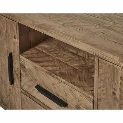 Meilleur prix ⌛ Bahut 3 Portes Marron - Pin 80 (H) X 50 (l) X 200 (P) Cm ⌛ -Buffets Shop bahut 3 portes marron pin 80 h x 50 l x 200 p cm 04