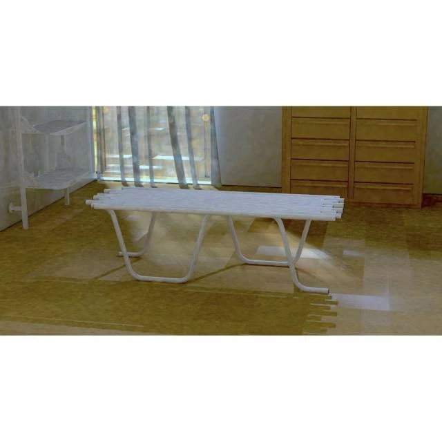 Sortie ✨ Banc Tubulaire L130 X P 43 X H 40 Cm Blanc Mat ???? 2 Sortie ✨ Banc Tubulaire L130 X P 43 X H 40 Cm Blanc Mat ???? – Image 2