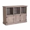 De gros ❤️ Buffet Bas Héritage Pin Vieilli 3 Cases 3 Portes L119 X P39 X H80cm ????