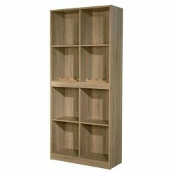 Bon marché ???? Buffet Haut 6/12 Cases L90xP35xH200cm Vinno - Coloris Chêne Authentique ????