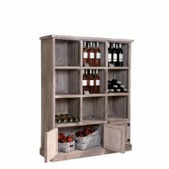 De gros ✔️ Buffet Haut Héritage 9 Cases 3 Portes Pin Vieilli L119 X P39 X H150cm ???? -Buffets Shop buffet haut heritage 9 cases 3 portes pin vieilli l119 x p39 x h150cm 36