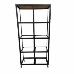 Vente flash ???? Cadre Haut Metal Et Bois L102 X P39.5 X H198 Cm ????