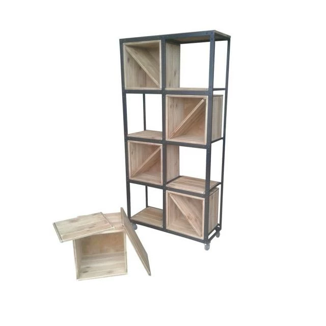 Cadre haut metal et bois L102 x P39.5 x H198 cm Vente flash ???? Cadre Haut Metal Et Bois L102 X P39.5 X H198 Cm ???? -Buffets Shop cadre haut metal et bois l102 x p39 5 x h198 cm 02