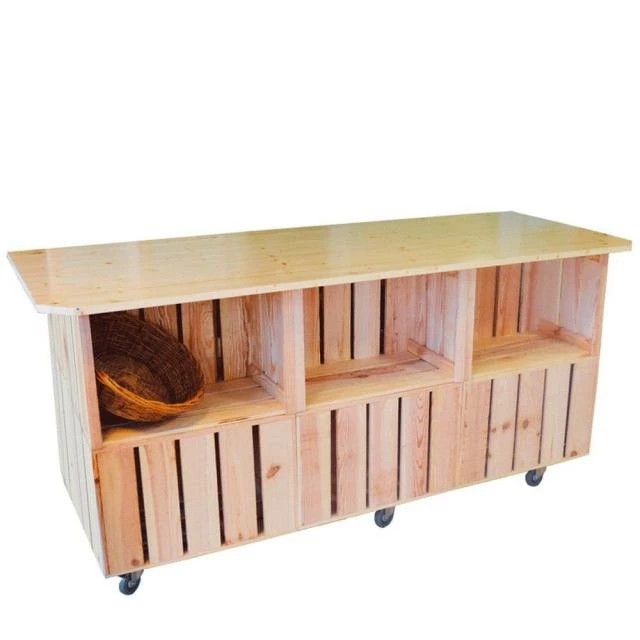 Comptoir central d'exposition et dégustation 16 caisses bois Le moins cher ???? Comptoir Central D'exposition Et Dégustation 16 Caisses Bois ❤️ -Buffets Shop comptoir central d exposition et degustation 16 caisses bois 01