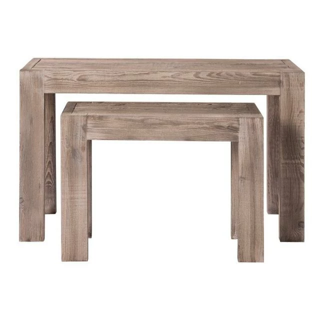 Console Héritage L118xP39xH75cm + L79xP29xH60cm - aspect vieilli - par 2 Meilleur prix ❤️ Console Héritage L118xP39xH75cm + L79xP29xH60cm - Aspect Vieilli - Par 2 ???? -Buffets Shop console heritage l118xp39xh75cm l79xp29xh60cm aspect vieilli par 2 01