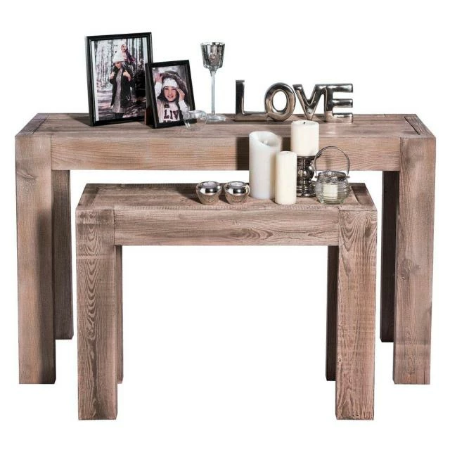 Console Héritage L118xP39xH75cm + L79xP29xH60cm - aspect vieilli - par 2 Meilleur prix ❤️ Console Héritage L118xP39xH75cm + L79xP29xH60cm - Aspect Vieilli - Par 2 ???? -Buffets Shop console heritage l118xp39xh75cm l79xp29xh60cm aspect vieilli par 2 03