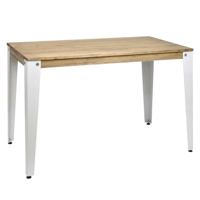 Console Lunds blanc-vieilli, plateau bois massif style industriel 39x110x75cm Acheter ???? Console Lunds Blanc-vieilli, Plateau Bois Massif Style Industriel 39x110x75cm ???? -Buffets Shop console lunds blanc vieilli plateau bois massif style industriel