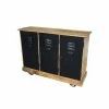 Nouveau ✨ Enfilade 3 Portes En Métal Et Bois Ciré L120 X P40 X H90 ????