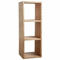 Bon marché ???? Etagère 3 Niches En épicéa Ciré Miel 41.5x40x118.5 ????