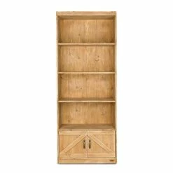 Tout neuf 🥰 Etagère 4 Niveaux, 2 Portes, Bois Massif, 79x39x195 Cm 🎁