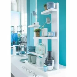 Meilleure affaire ???? Etagère 5 Niveaux Blanc L100 X P34 X H143.50 Cm ???? -Buffets Shop etagere 5 niveaux blanc l100 x p34 x h143 50 cm 35