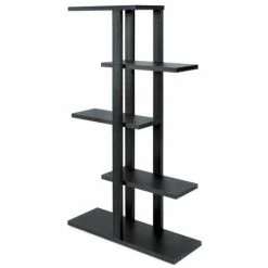 Nouveau ✨ Etagère 5 Niveaux Flexia Noir Vintage 90x30x165 Cm ????