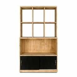 Meilleure affaire ???? Etagère 7 Casiers HATCH, Bois Massif, 100x49x175 Cm ????