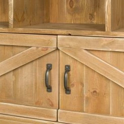 Promo ❤️ Etagère à Bière 15 Casiers, 2 Portes, Bois Massif, 119x39x195 ???? -Buffets Shop etagere a biere 15 casiers 2 portes bois massif 119x39x195 04