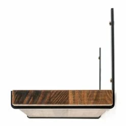 Bon marché ???? Étagère à Fixer Au Mur Bristol - Industriel-vintage 140x20x3cm. ???? -Buffets Shop etagere a fixer au mur bristol industriel vintage 140x20x3cm 04