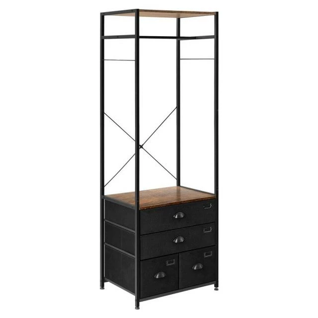 Etagère armoire avec tiroir et tringle de suspensionL63 x P45 x H180cm Meilleur prix ???? Etagère Armoire Avec Tiroir Et Tringle De SuspensionL63 X P45 X H180cm ???? -Buffets Shop etagere armoire avec tiroir et tringle de suspensionl63 x p45 x h180cm 01