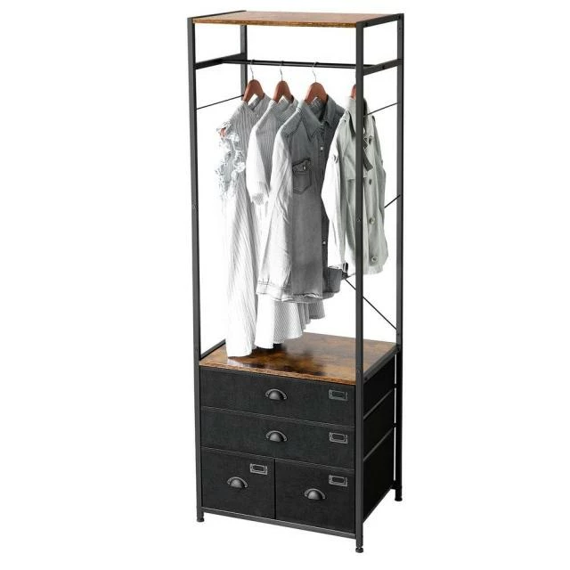 Etagère armoire avec tiroir et tringle de suspensionL63 x P45 x H180cm Meilleur prix ???? Etagère Armoire Avec Tiroir Et Tringle De SuspensionL63 X P45 X H180cm ???? -Buffets Shop etagere armoire avec tiroir et tringle de suspensionl63 x p45 x h180cm 03