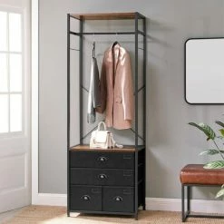 Meilleur prix ???? Etagère Armoire Avec Tiroir Et Tringle De SuspensionL63 X P45 X H180cm ???? 3 Meilleur prix ???? Etagère Armoire Avec Tiroir Et Tringle De SuspensionL63 X P45 X H180cm ???? -Buffets Shop etagere armoire avec tiroir et tringle de suspensionl63 x p45 x h180cm 30
