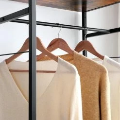 Meilleur prix ???? Etagère Armoire Avec Tiroir Et Tringle De SuspensionL63 X P45 X H180cm ???? 4 Meilleur prix ???? Etagère Armoire Avec Tiroir Et Tringle De SuspensionL63 X P45 X H180cm ???? -Buffets Shop etagere armoire avec tiroir et tringle de suspensionl63 x p45 x h180cm 50