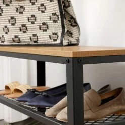 Meilleur prix ???? Etagère Basse Métal Et Bois L73 X P30 X H45 Cm ???? -Buffets Shop etagere basse metal et bois l73 x p30 x h45 cm 51