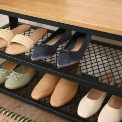 Meilleur prix ???? Etagère Basse Métal Et Bois L73 X P30 X H45 Cm ???? -Buffets Shop etagere basse metal et bois l73 x p30 x h45 cm 52