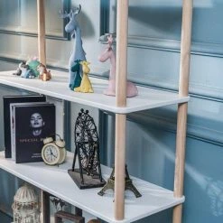 Nouveau ⌛ Etagere Bibliotheque Scandinave Moderne De 5 Niveaux Bois ???? -Buffets Shop etagere bibliotheque scandinave moderne de 5 niveaux bois 04