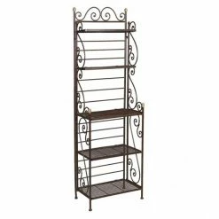 Promo ⭐ Etagère Boulangère En Métal 57x37x184 ????