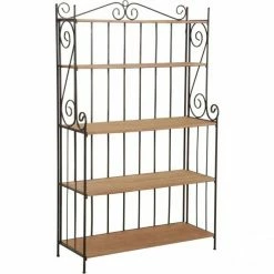 Le moins cher ???? Etagère Boulangère Pliante Largeur 112 Cm 112,5x44,5x186 ⭐