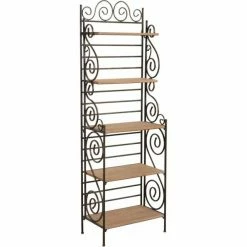 Sortie ???? Etagère Boulangère Pliante Largeur 58 Cm 58x35x180,5 ????