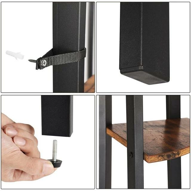 Etagère d'angle 4 niveaux L34 x P34 x H125 cm Offres ???? Etagère D'angle 4 Niveaux L34 X P34 X H125 Cm ???? -Buffets Shop etagere d angle 4 niveaux l34 x p34 x h125 cm 50