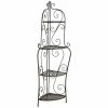Offres ???? Etagère D'angle Pliante En Métal Vieilli 52x31x147 ❤️