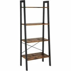 Coupon ???? Etagère échelle Métal Bois L56 X P34 X H137.5 Cm ????