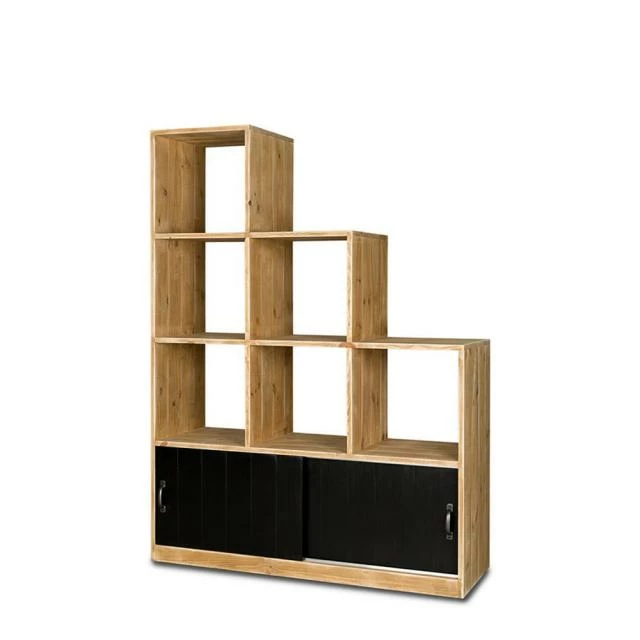 Grosses soldes 🔔 Etagère Escalier 6 Casiers HATCH, Bois Massif, 119x39x160 Cm 👏 – Image 2