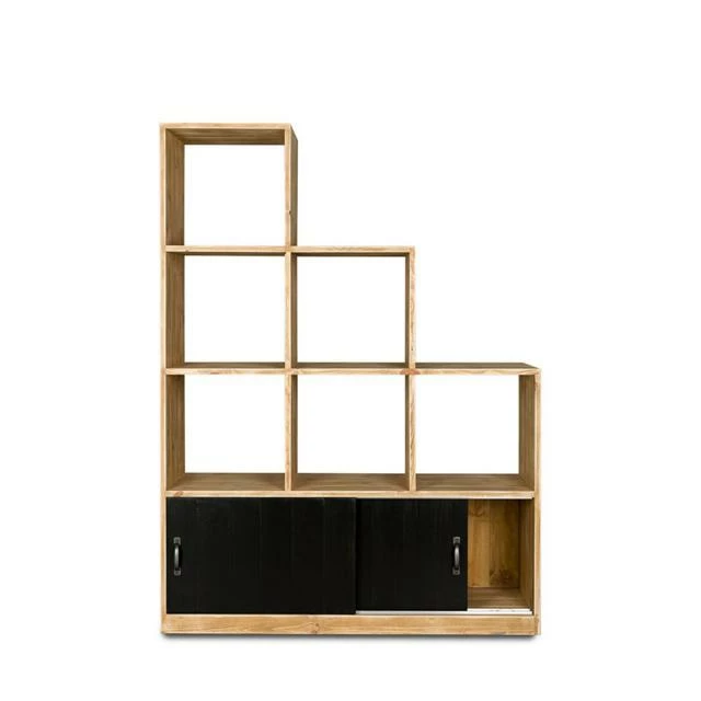 Grosses soldes 🔔 Etagère Escalier 6 Casiers HATCH, Bois Massif, 119x39x160 Cm 👏 – Image 3