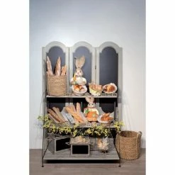De gros ???? Etagère Fer Forgé 3 Tablettes Bois L100 X P55 X H80cm ???? -Buffets Shop etagere fer forge 3 tablettes bois l100 x p55 x h80cm 31