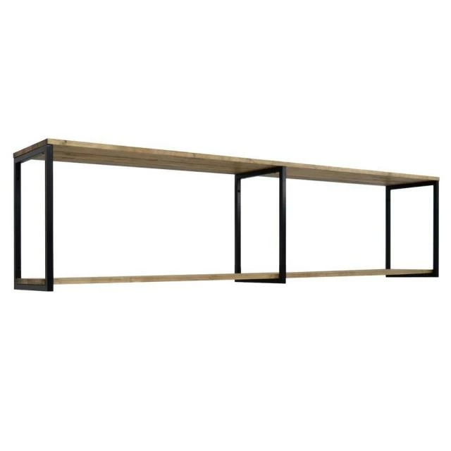 Étagère murale double Icub – Industriel Vintage 30X160x47h.cm. 18mm. Vente flash ???? Étagère Murale Double Icub – Industriel Vintage 30X160x47h.cm. 18mm. ???? -Buffets Shop etagere murale double icub industriel vintage 30x160x47h cm 18mm 1