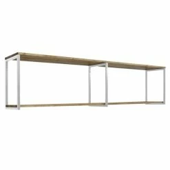Tout neuf 😍 Étagère Murale Double Icub Industriel Vintage 30x180x48cm 30mm. Blanc 💯
