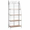 Promo ???? Etagère Pliante En Métal Et Bois Largeur 90 Cm 90x41x202 ????