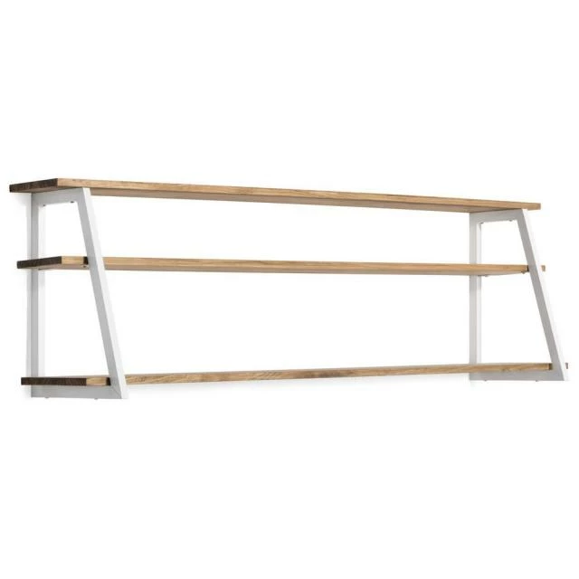 Meilleur prix ???? Étagère Polygonal Ascendant 120x35x47cm Blanc – 2 Supports Industriel ???? 1 Meilleur prix ???? Étagère Polygonal Ascendant 120x35x47cm Blanc – 2 Supports Industriel ????