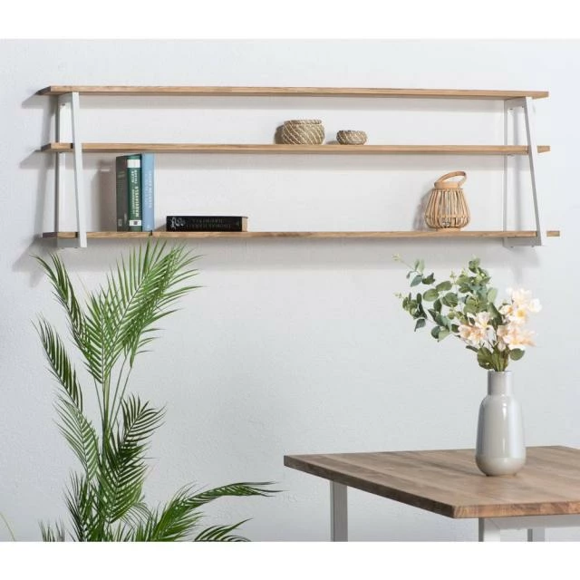 Meilleur prix ???? Étagère Polygonal Ascendant 120x35x47cm Blanc – 2 Supports Industriel ???? 2 Meilleur prix ???? Étagère Polygonal Ascendant 120x35x47cm Blanc – 2 Supports Industriel ???? – Image 2