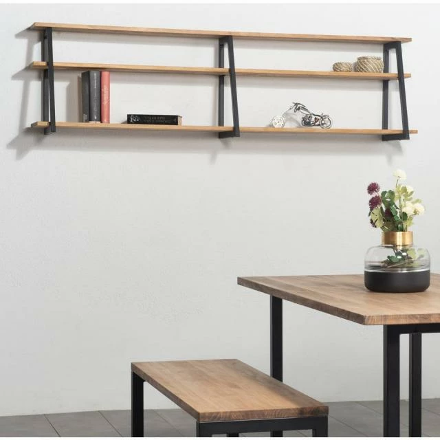 Étagère polygonal ascendant 120x35x47cm Noir – 2 supports – industriel Top 10 ???? Étagère Polygonal Ascendant 120x35x47cm Noir – 2 Supports – Industriel ✔️ -Buffets Shop etagere polygonal ascendant 120x35x47cm noir 2 supports industriel 04