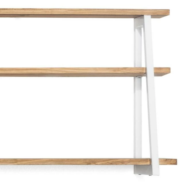 Étagère polygonal ascendant 140x35x47cm Blanc – 2 supports industriel Acheter ???? Étagère Polygonal Ascendant 140x35x47cm Blanc – 2 Supports Industriel ???? -Buffets Shop etagere polygonal ascendant 140x35x47cm blanc 2 supports industriel 05