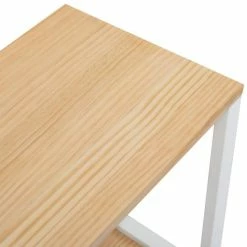 Le moins cher ???? Étagère Portemanteau Icub Style Scandinave 30x100x55cm Blanc-Naturel ???? -Buffets Shop etagere portemanteau icub style scandinave 30x100x55cm blanc naturel 04